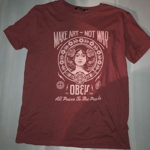2/$20 OBEY Make Art Not War T-shirt